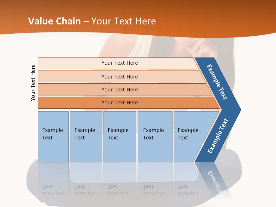 A Woman Sitting On The Floor With A Laptop PowerPoint Template