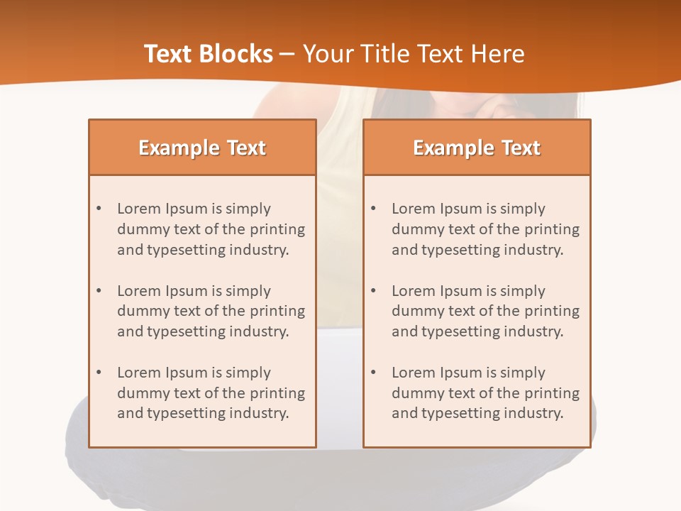 A Woman Sitting On The Floor With A Laptop PowerPoint Template