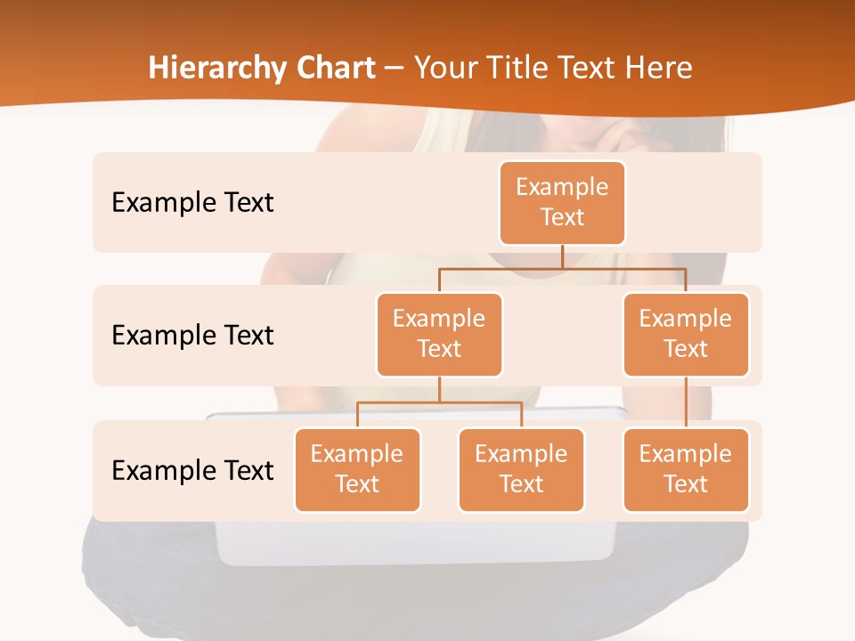 A Woman Sitting On The Floor With A Laptop PowerPoint Template