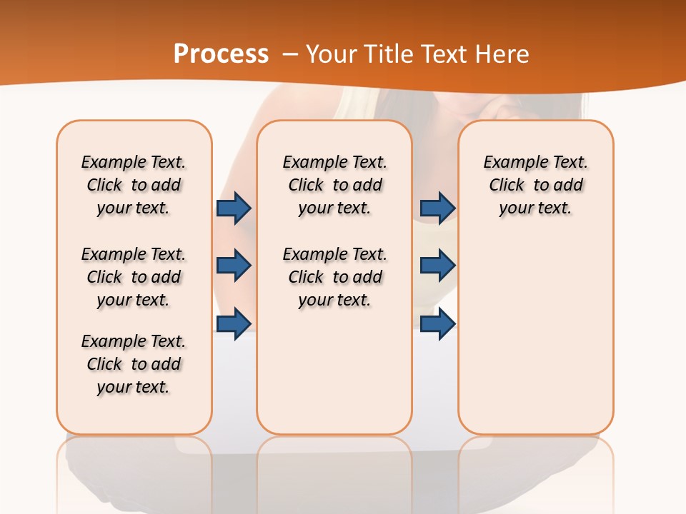 A Woman Sitting On The Floor With A Laptop PowerPoint Template