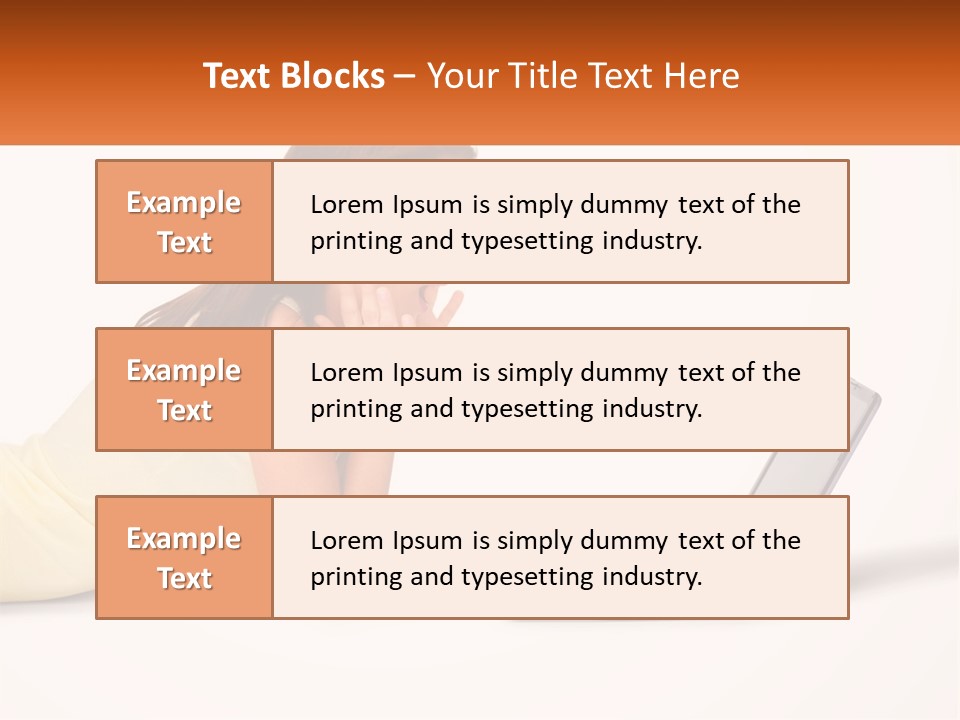 A Woman Laying On The Ground With A Laptop In Front Of Her PowerPoint Template
