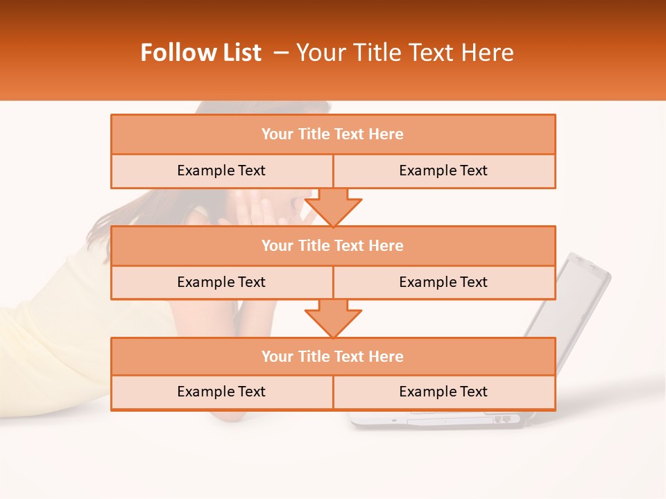 A Woman Laying On The Ground With A Laptop In Front Of Her PowerPoint Template