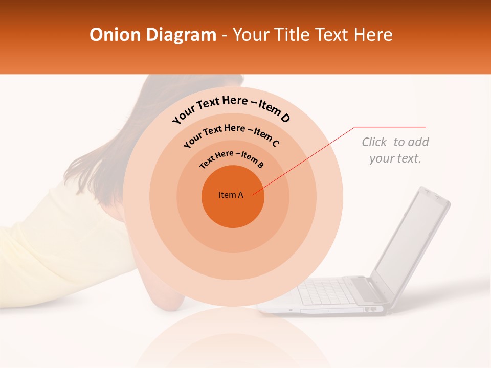 A Woman Laying On The Ground With A Laptop In Front Of Her PowerPoint Template