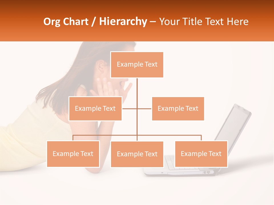 A Woman Laying On The Ground With A Laptop In Front Of Her PowerPoint Template