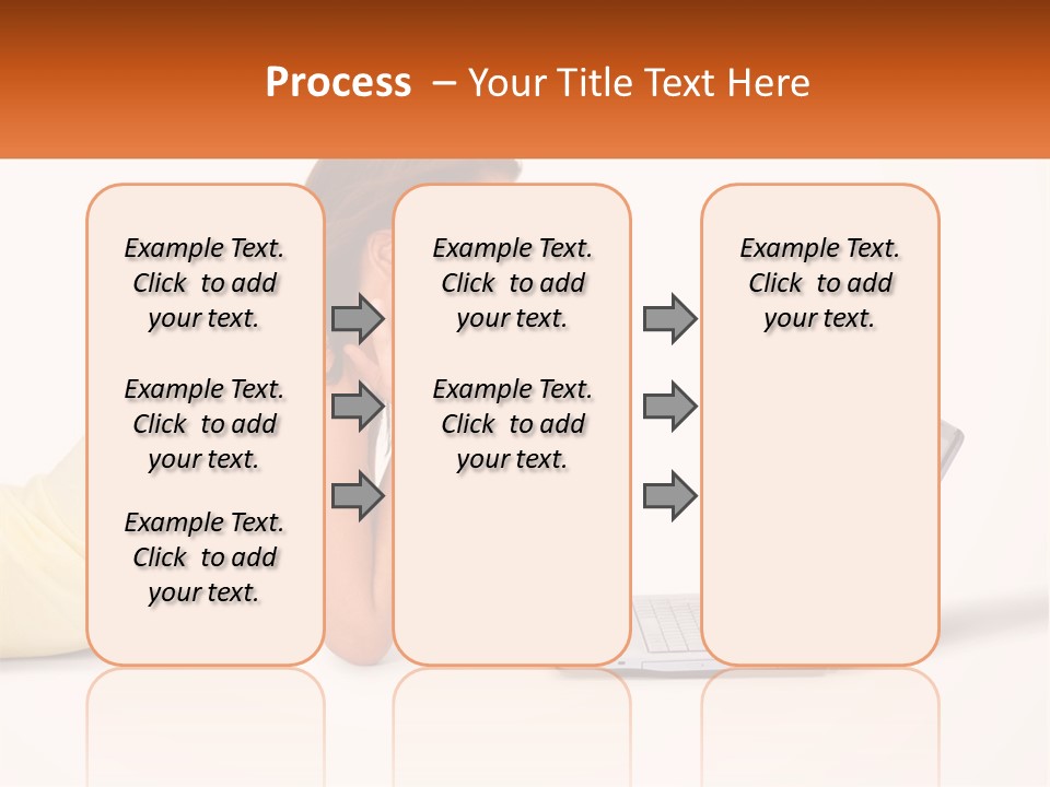 A Woman Laying On The Ground With A Laptop In Front Of Her PowerPoint Template