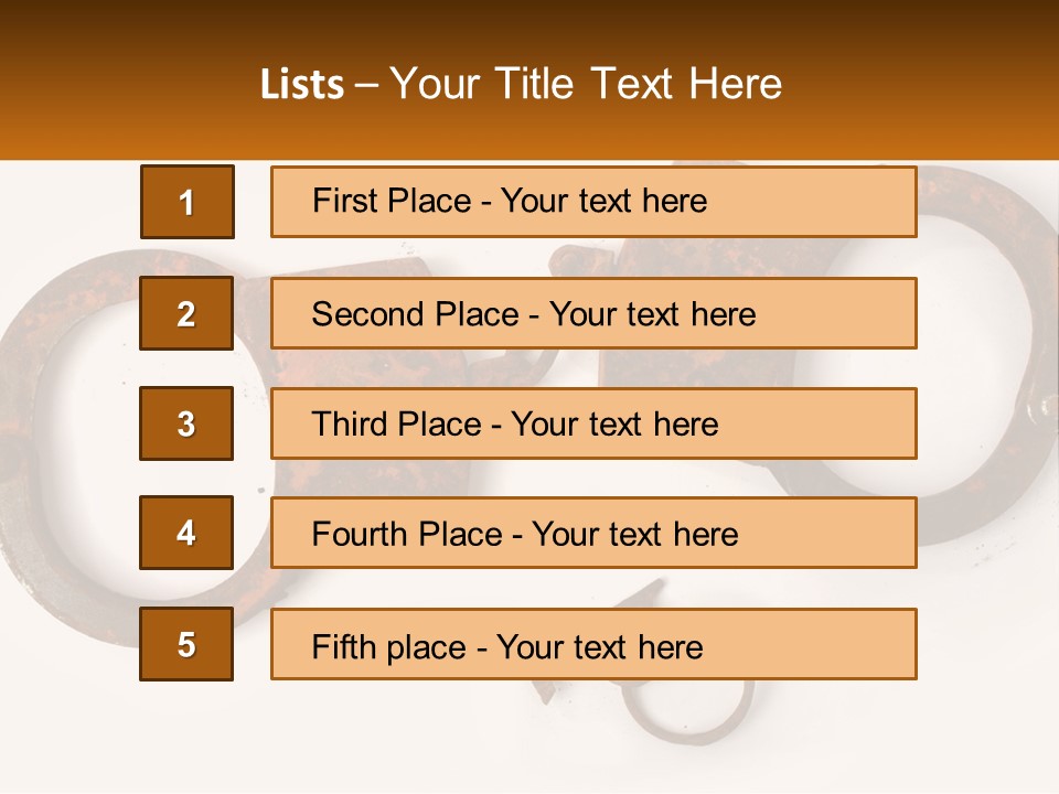 Bracelet Police Isolated PowerPoint Template