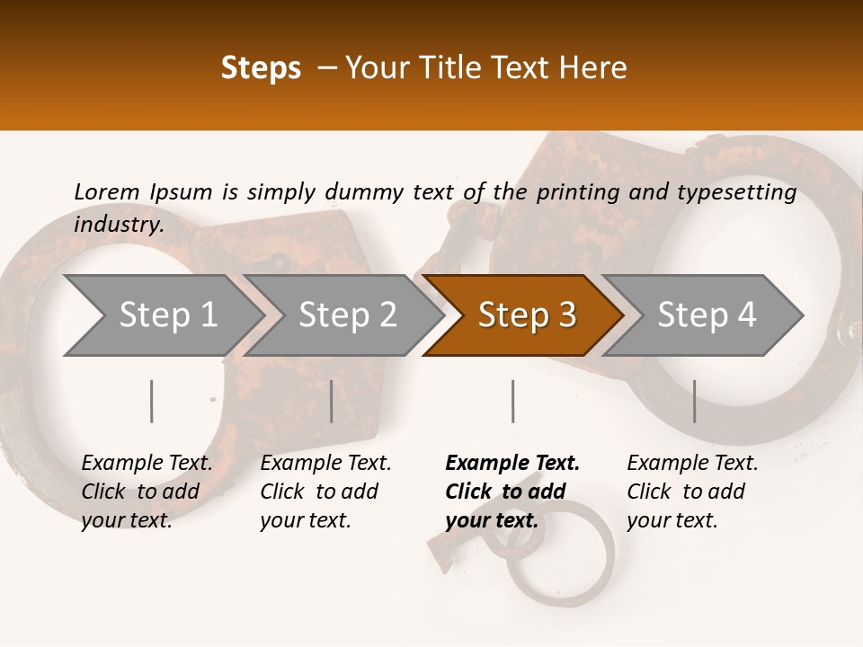 Bracelet Police Isolated PowerPoint Template