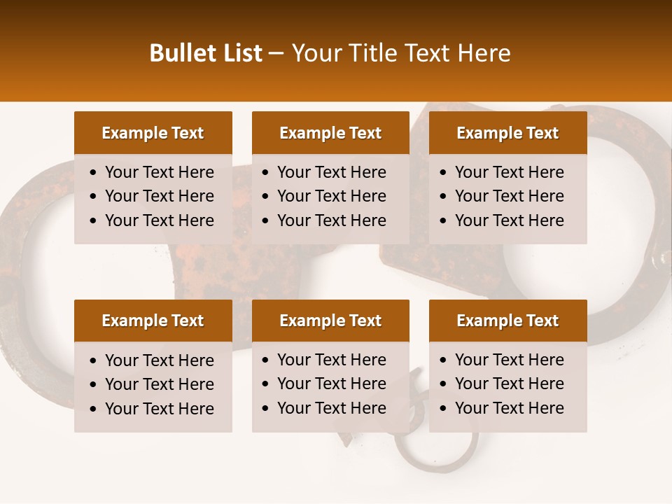 Bracelet Police Isolated PowerPoint Template