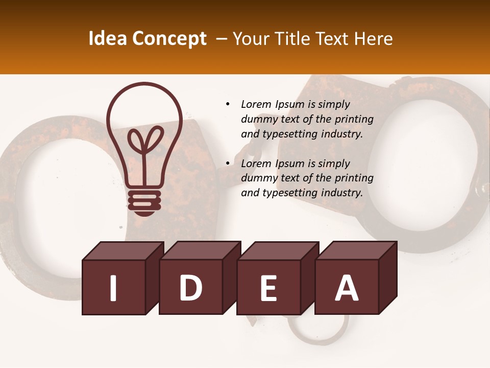 Bracelet Police Isolated PowerPoint Template