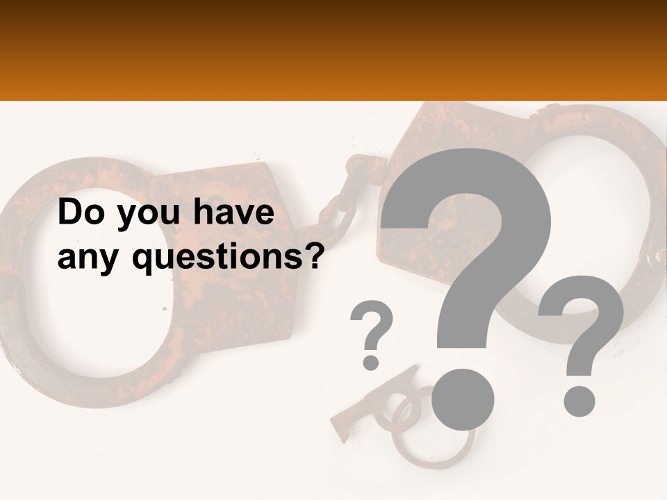 Bracelet Police Isolated PowerPoint Template