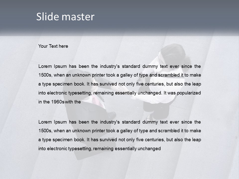 Lady Office Two PowerPoint Template