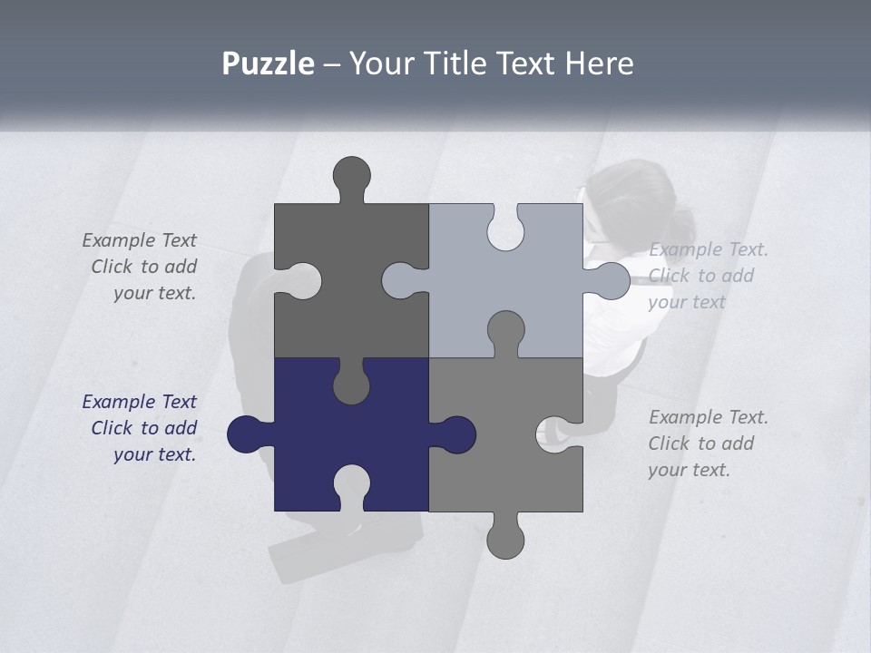 Lady Office Two PowerPoint Template