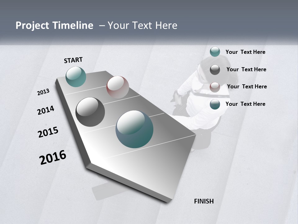 Lady Office Two PowerPoint Template