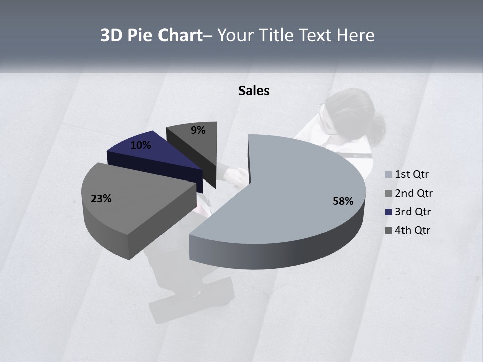Lady Office Two PowerPoint Template
