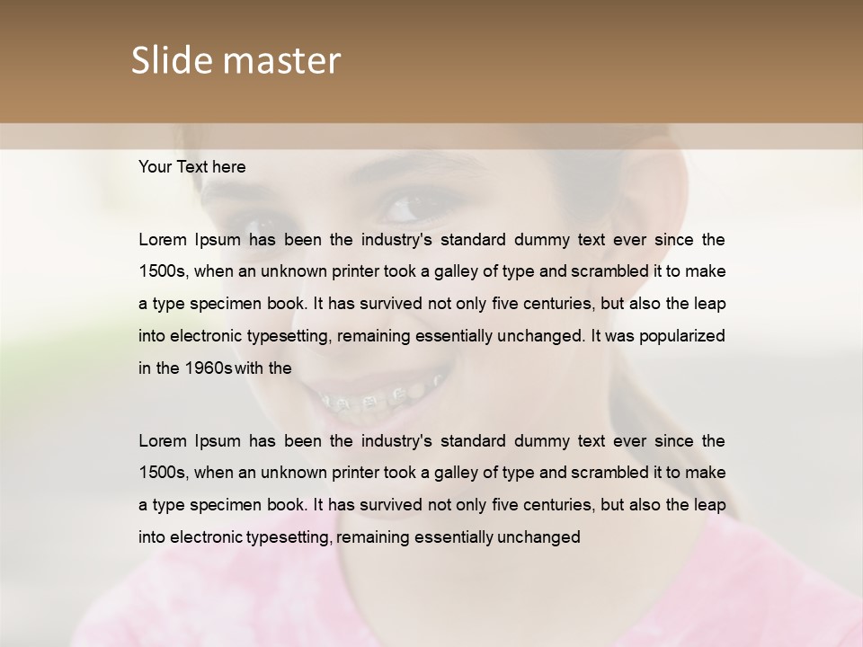 Independence Pink Portrait PowerPoint Template