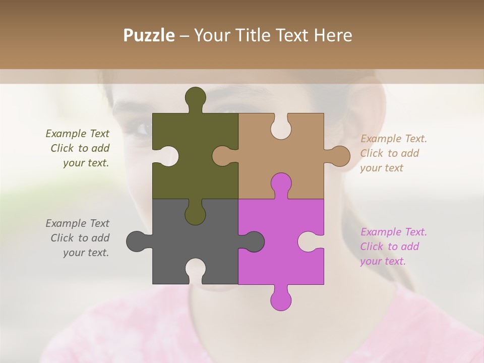 Independence Pink Portrait PowerPoint Template