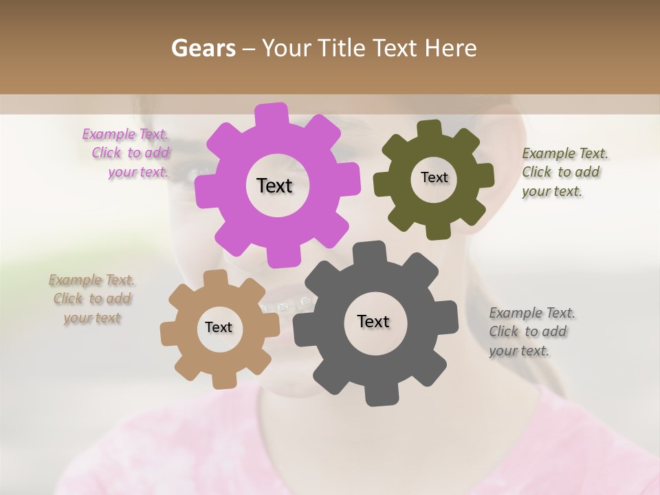 Independence Pink Portrait PowerPoint Template