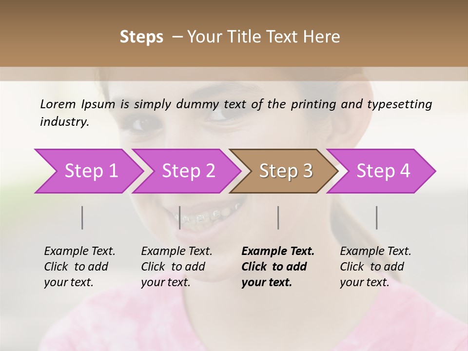 Independence Pink Portrait PowerPoint Template
