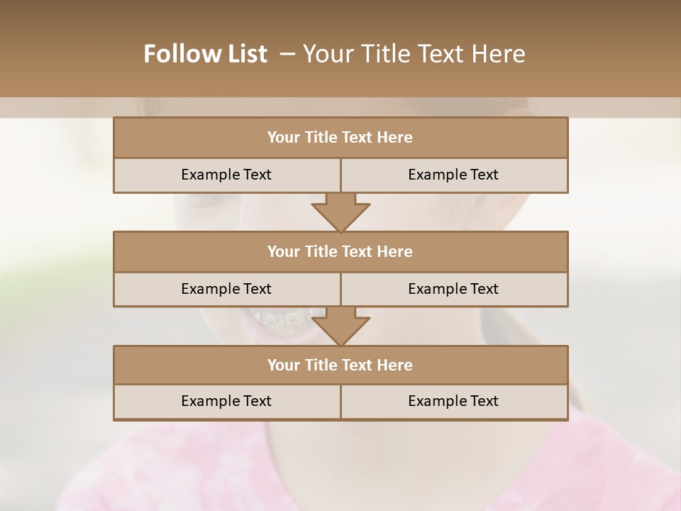 Independence Pink Portrait PowerPoint Template