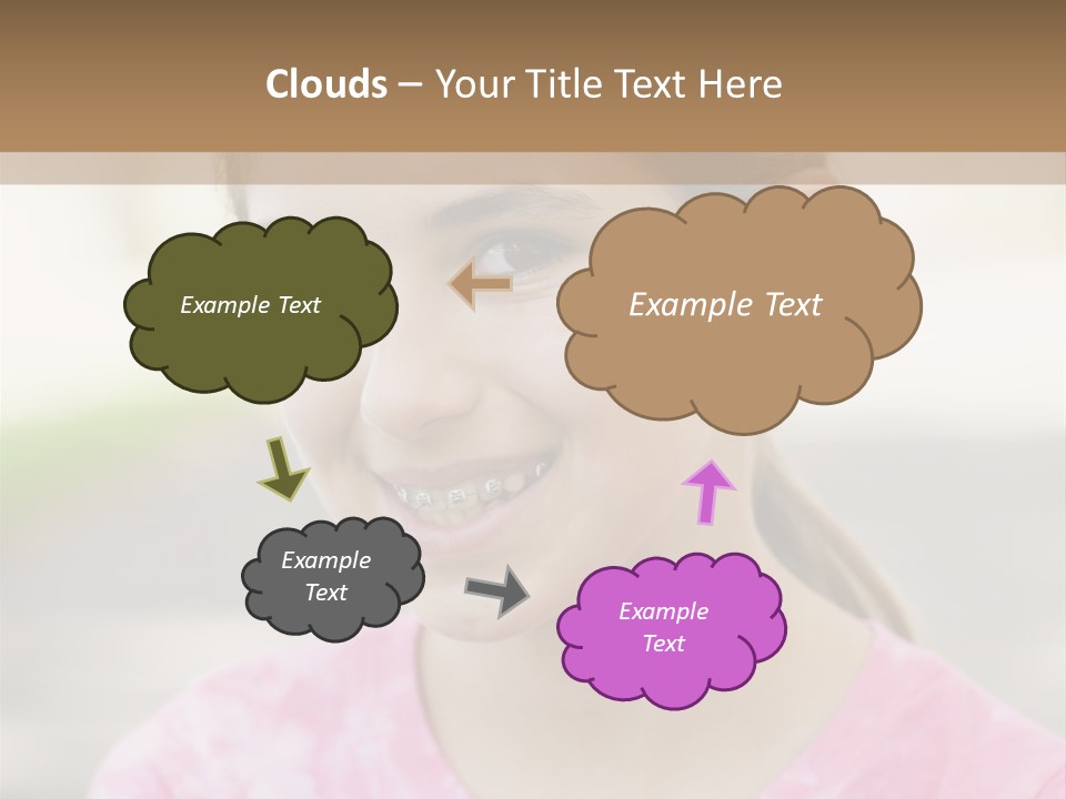 Independence Pink Portrait PowerPoint Template