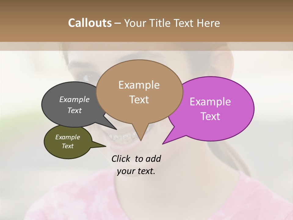 Independence Pink Portrait PowerPoint Template