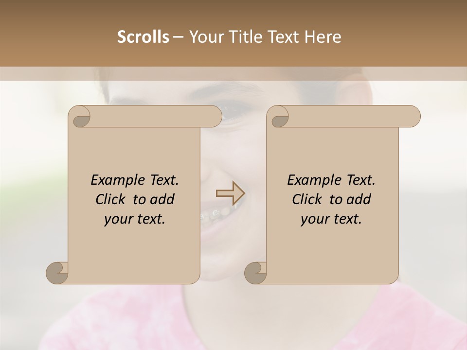 Independence Pink Portrait PowerPoint Template