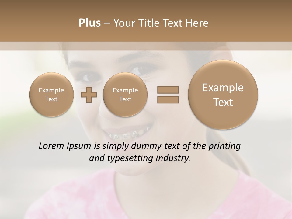 Independence Pink Portrait PowerPoint Template