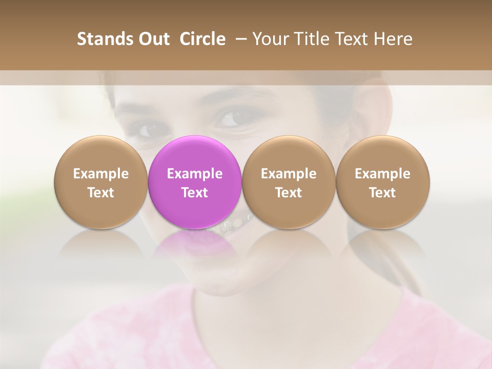 Independence Pink Portrait PowerPoint Template