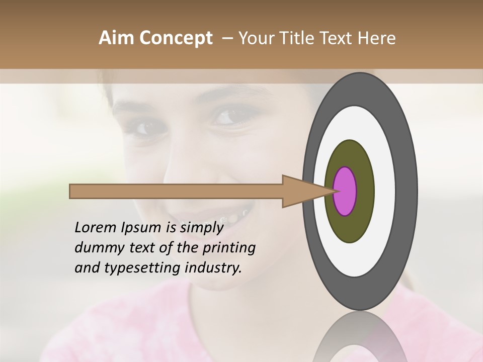 Independence Pink Portrait PowerPoint Template