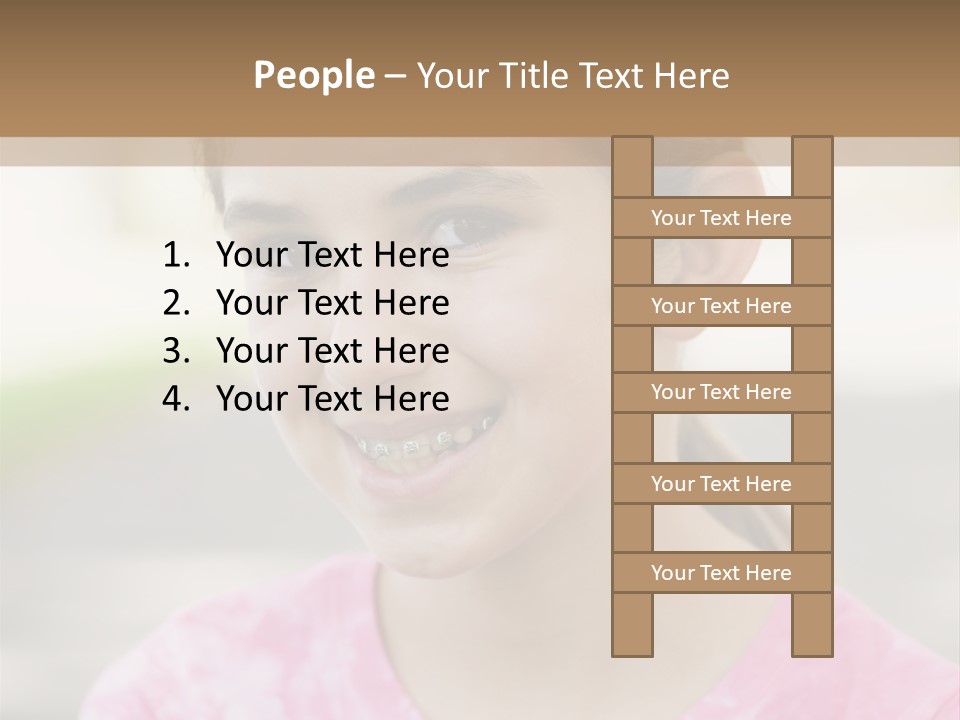 Independence Pink Portrait PowerPoint Template