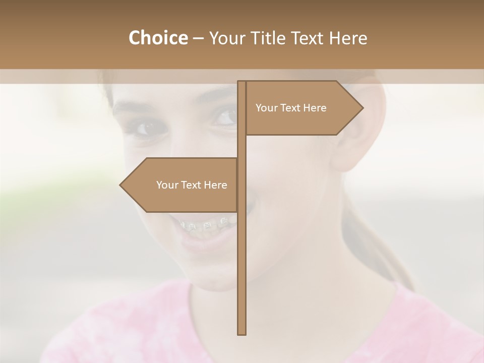 Independence Pink Portrait PowerPoint Template