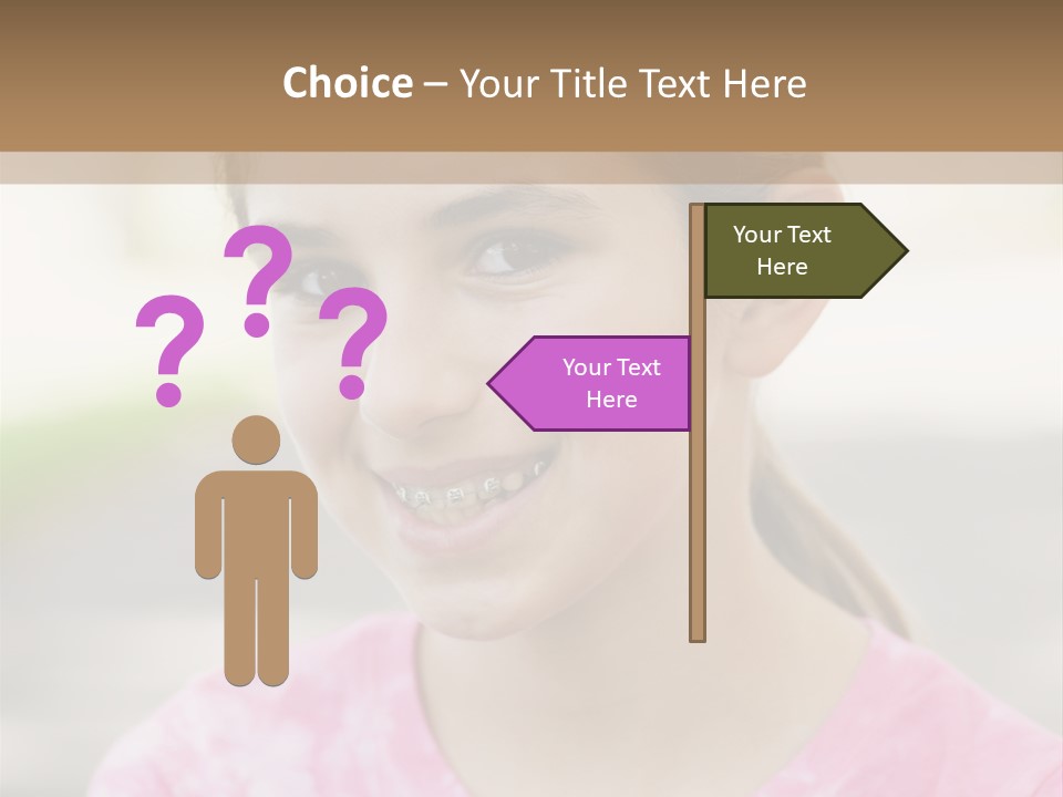 Independence Pink Portrait PowerPoint Template