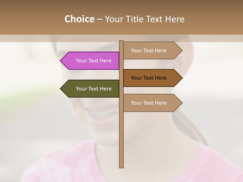 Independence Pink Portrait PowerPoint Template