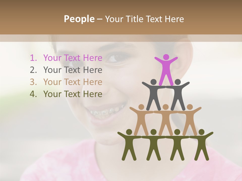 Independence Pink Portrait PowerPoint Template