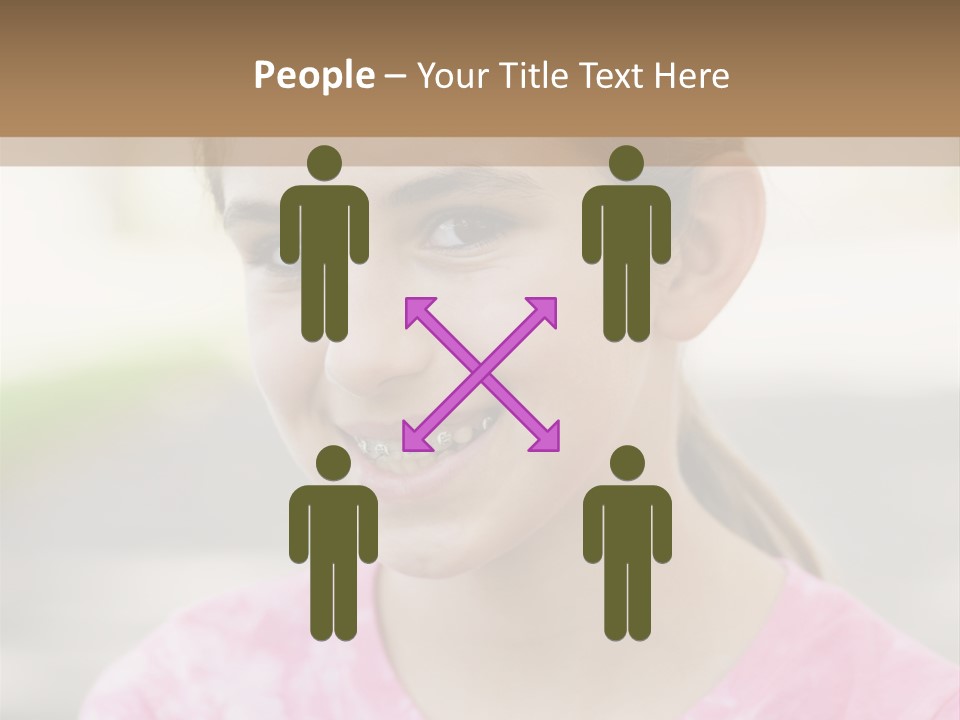 Independence Pink Portrait PowerPoint Template