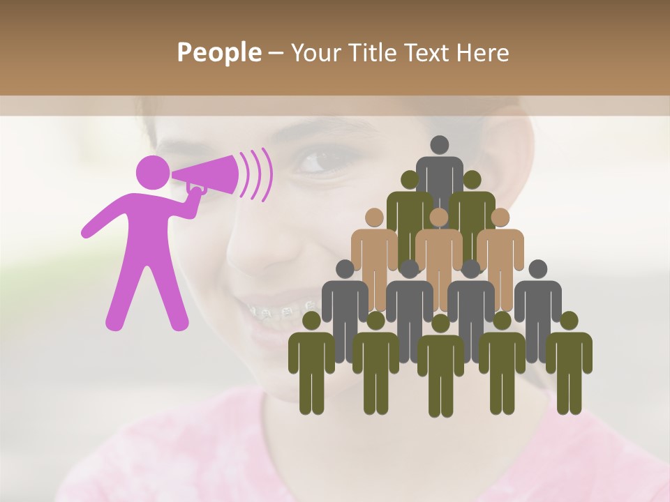 Independence Pink Portrait PowerPoint Template