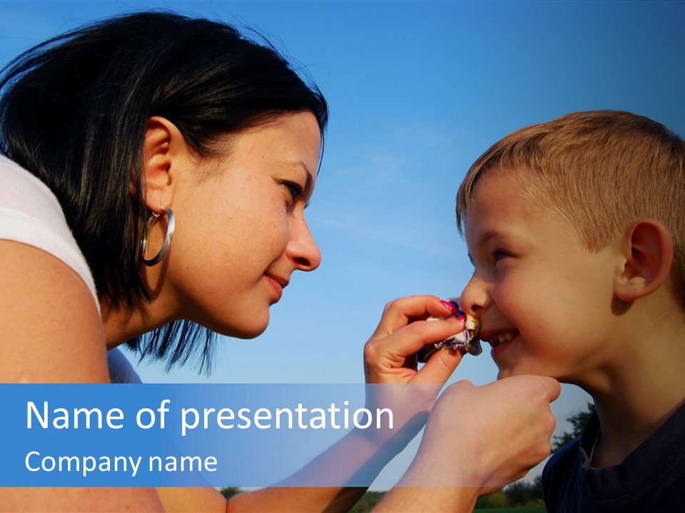 Sky Wiping Parent PowerPoint Template