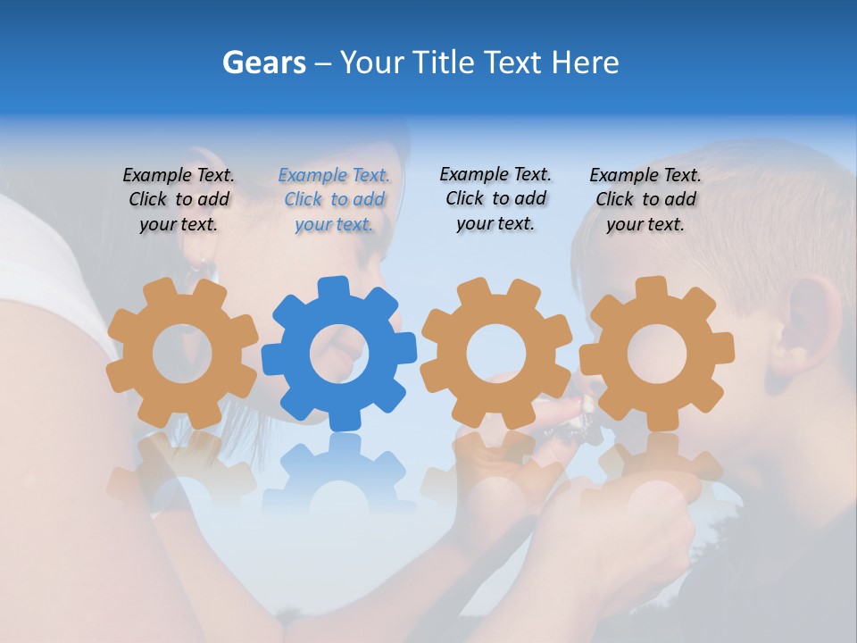 Sky Wiping Parent PowerPoint Template