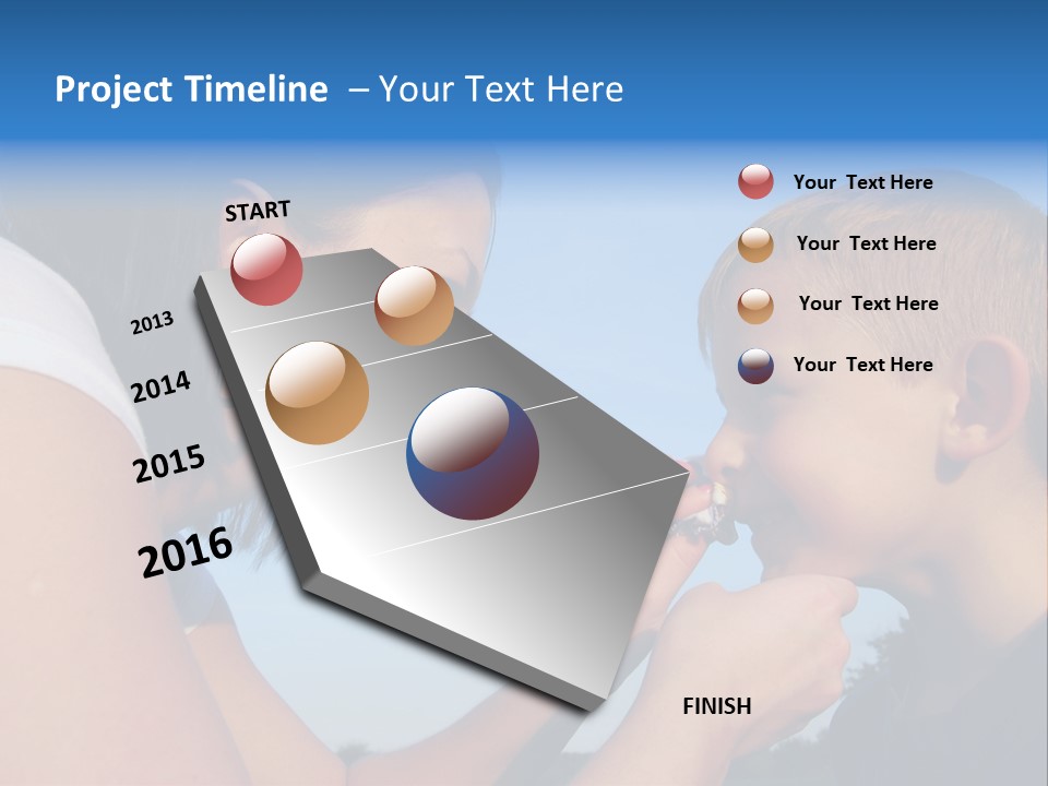 Sky Wiping Parent PowerPoint Template
