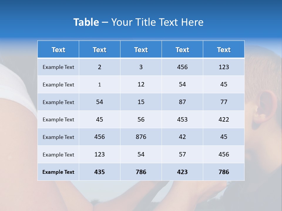 Sky Wiping Parent PowerPoint Template