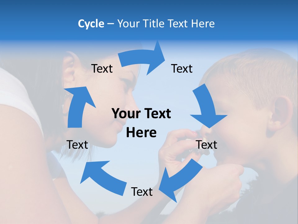 Sky Wiping Parent PowerPoint Template
