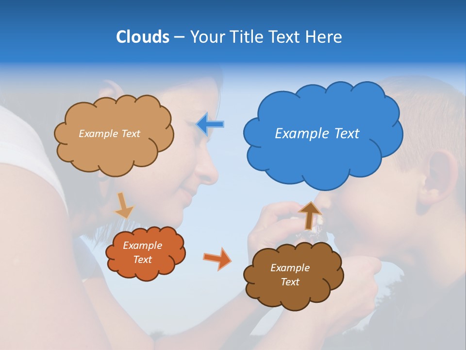 Sky Wiping Parent PowerPoint Template