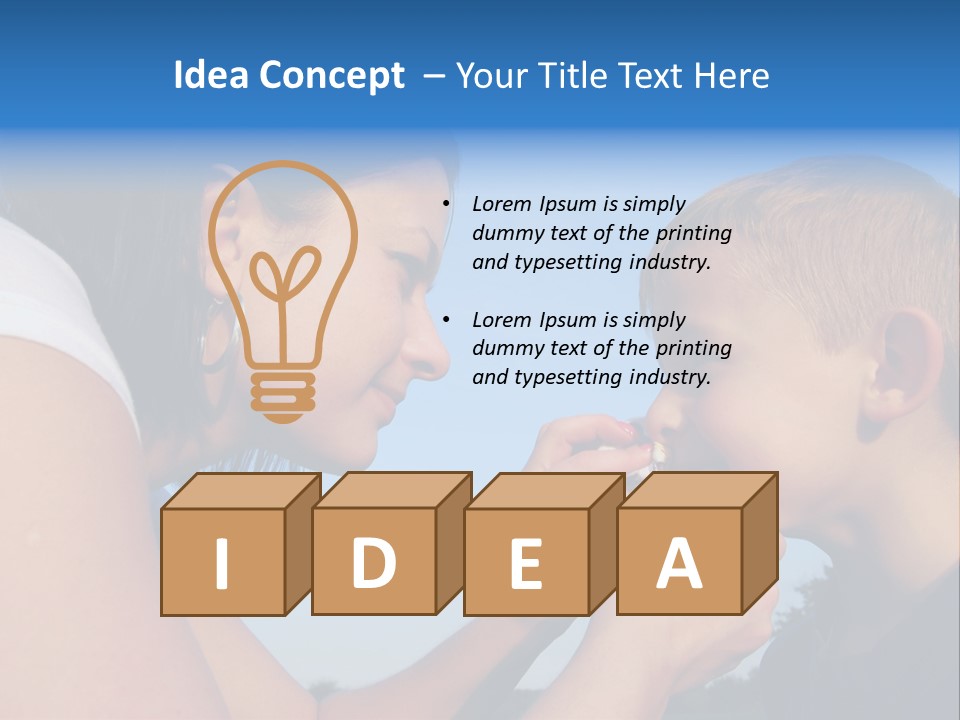 Sky Wiping Parent PowerPoint Template
