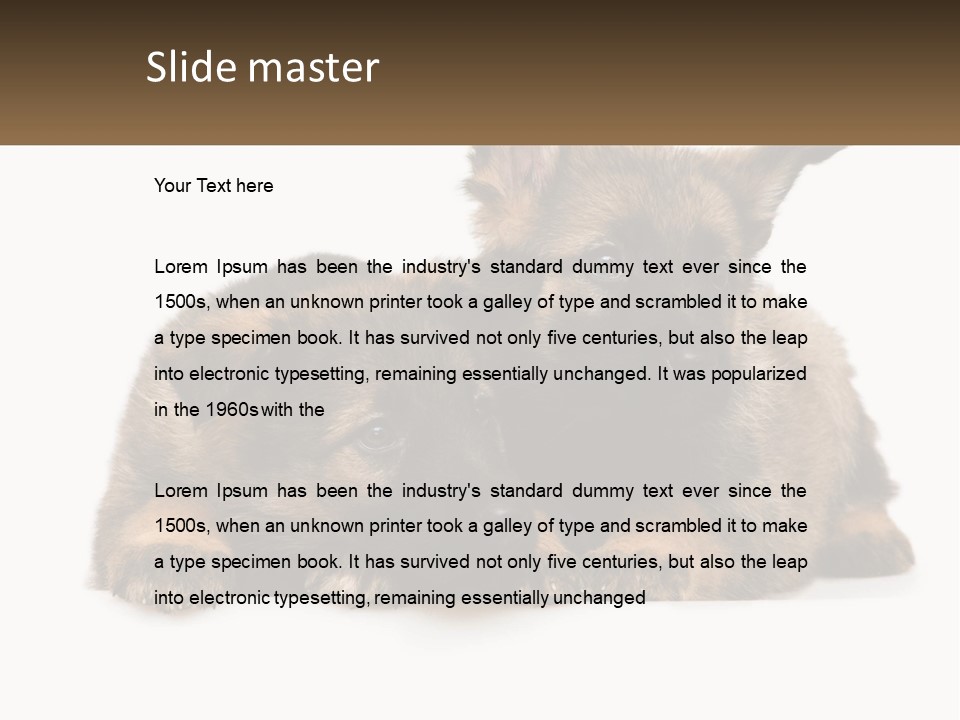 German Fun Obedient PowerPoint Template