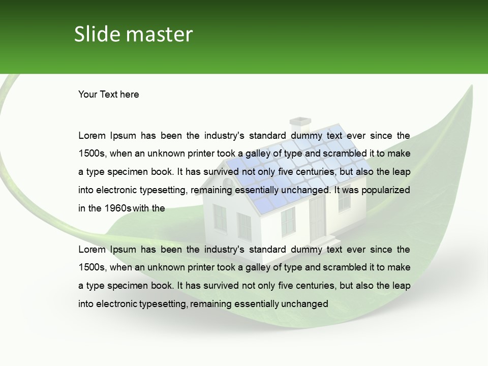 Ecology Roof Tech PowerPoint Template