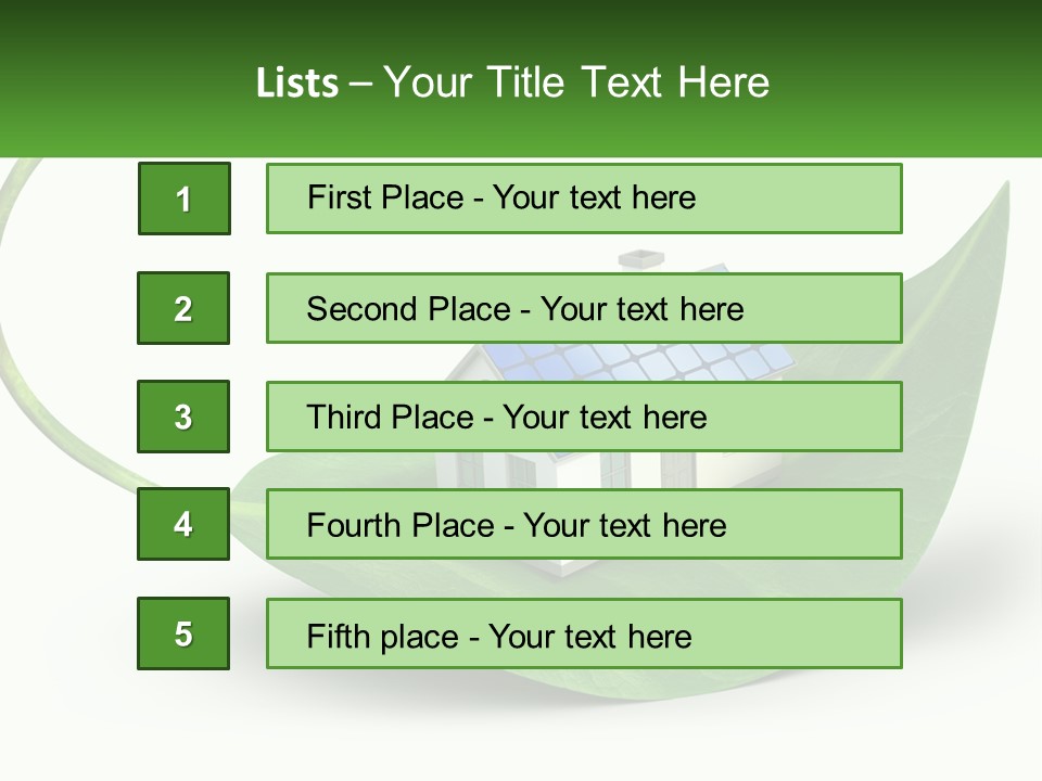 Ecology Roof Tech PowerPoint Template