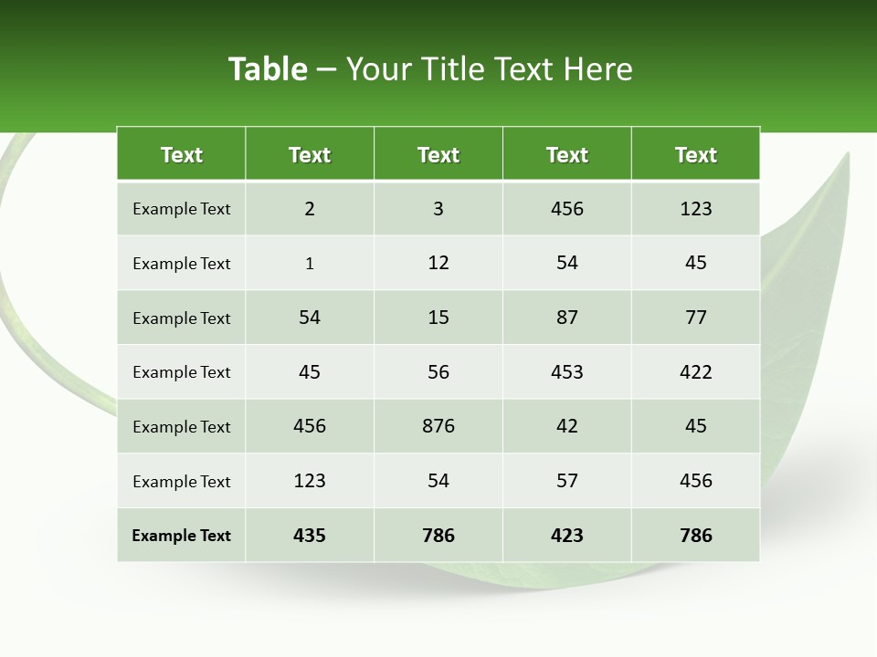 Ecology Roof Tech PowerPoint Template
