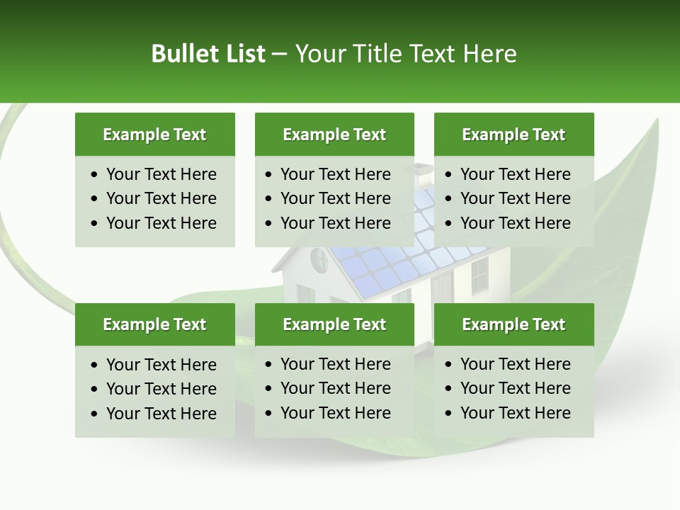 Ecology Roof Tech PowerPoint Template