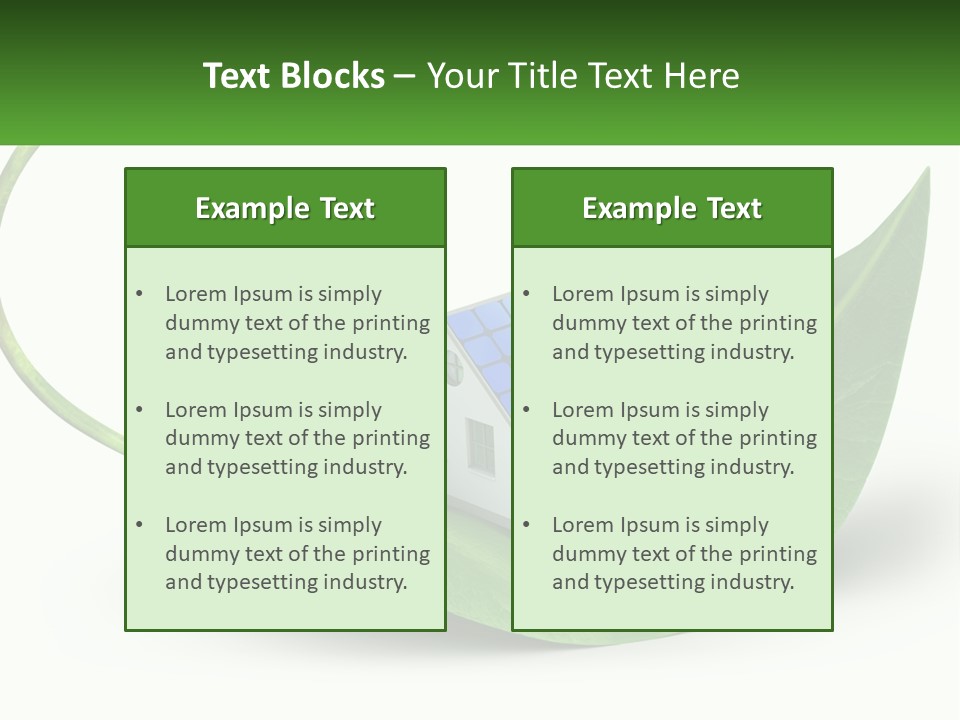 Ecology Roof Tech PowerPoint Template