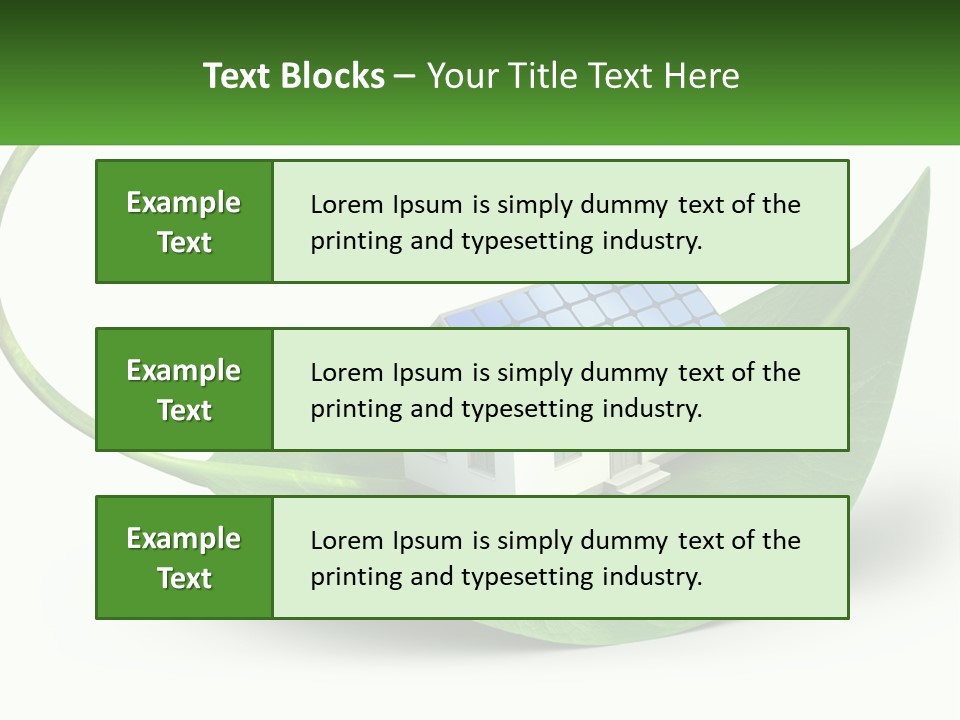 Ecology Roof Tech PowerPoint Template